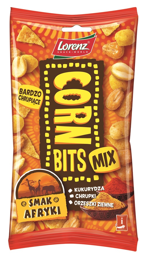 Lorenz maíz Bits Mix sabor de África