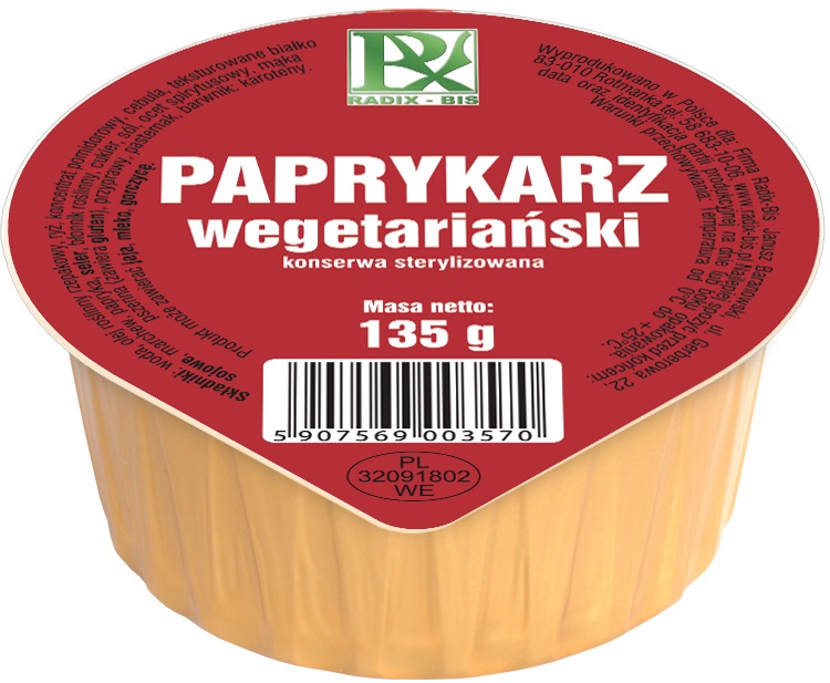 Radix-Bis Vegetarian paprikas