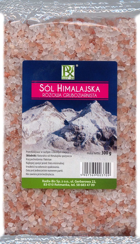 Radix-Bis sal gruesa rosa del Himalaya