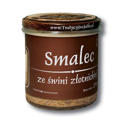Traditionelles Schmalz vom Złotnicka-Schwein