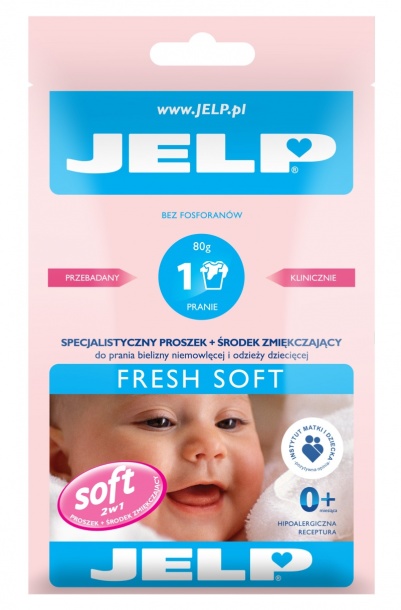 Jelp Fresh Soft specjalistyczny proszek do prania z naturalnym zmiękczaczem