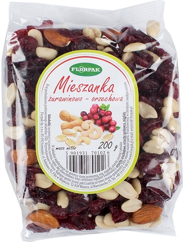 Florpak Eine Mischung aus Cranberry und Nüssen