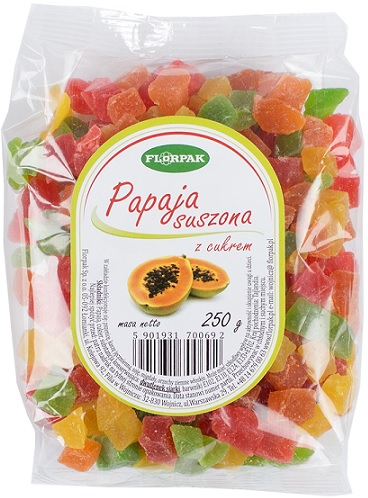 FLORPAK Papaya getrocknet Zucker