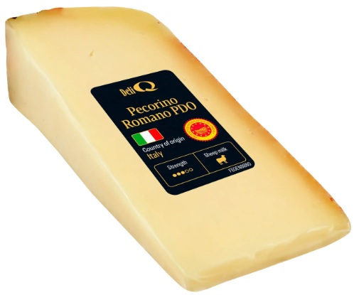 Pecorino Romano PDO Twardy ser podpuszczkowy, dojrzewający z mleka owczego