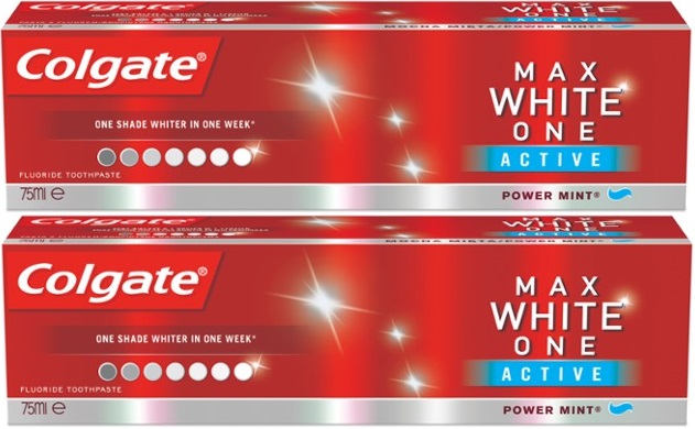 Colgate pasta wybielająca do zębów Max White One Active 2x75ml
