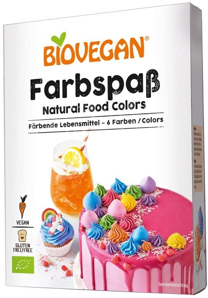 Colorantes alimentarios sin gluten Biovegan 6x8g BIO