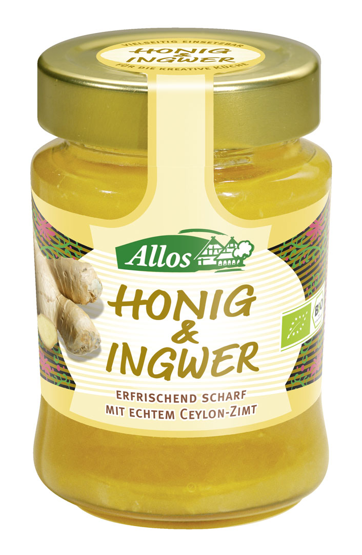 Allos honey with ginger BIO