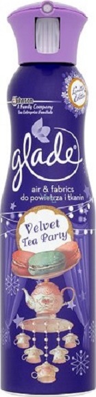 Glade odświeżacz do powietrza i tkanin velvet tea party