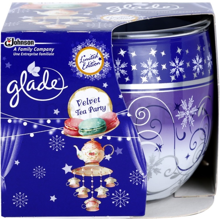 Glade  świeca zapachowa velvet tea party