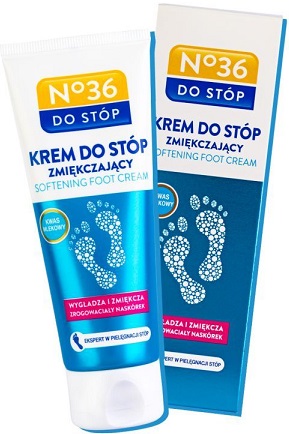 No.36 Krem do stóp zmiękczający z kwasem mlekowym lanolina+alantoina skóra twarda i zrogowaciała