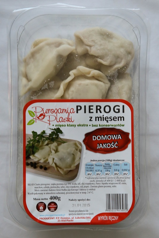 Dumplings with meat product manual