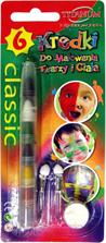 Titanum crayons to paint the face and body 6 colors Classic