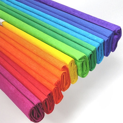 Office pleated tissue paper about 50 cm x 200 cm salmon