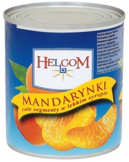 segments Helcom Mandarin au sirop léger