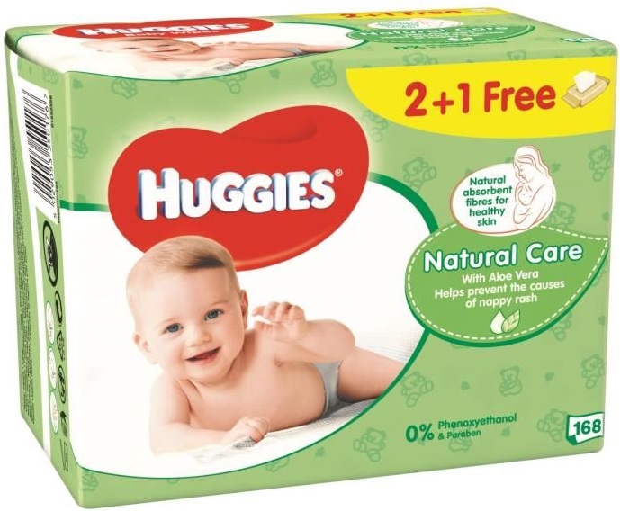 Huggies Care Влажные салфетки 2 + 1 бесплатно с алоэ вера