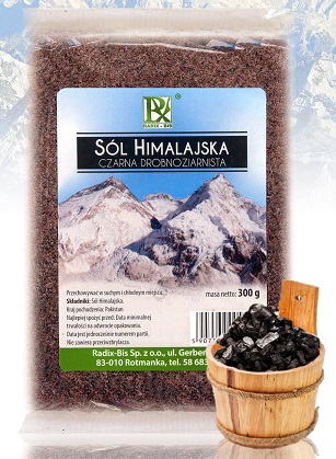 Radix-Bis sal del Himalaya de grano fino negro