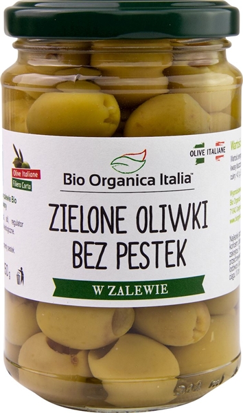 Biorganica Nouva Aceitunas verdes sin pepitas en salmuera BIO