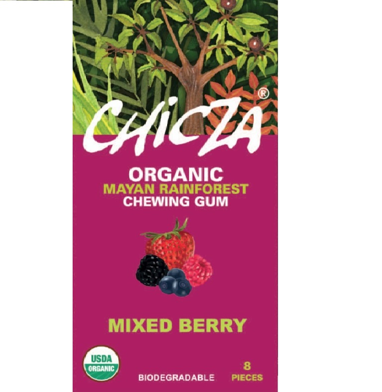 Chicza chewing gum flavored berries BIO