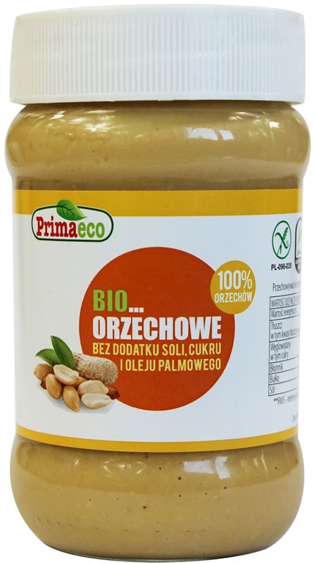 Primaeco Masło orzechowe bez dodatku soli i cukru BIO