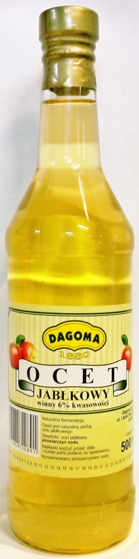 Dagoma vinagre de sidra de 6% de acidez debe
