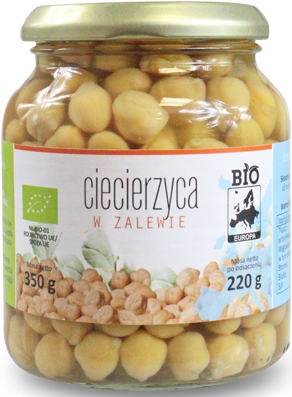 Bio Europe Chickpeas en saumure dans un BIO jar