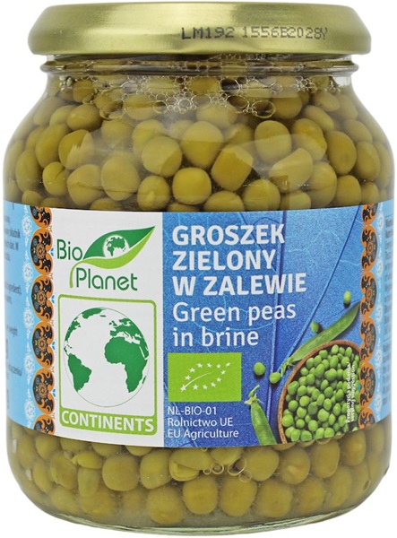 Bio Europe Green Peas marinés dans une BIO jar