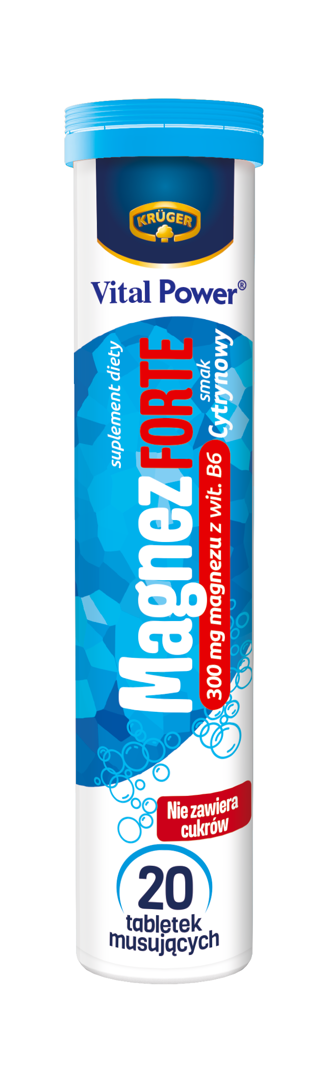 Vital Power Magnez Forte Tabletki musujące o smaku cytrynowym