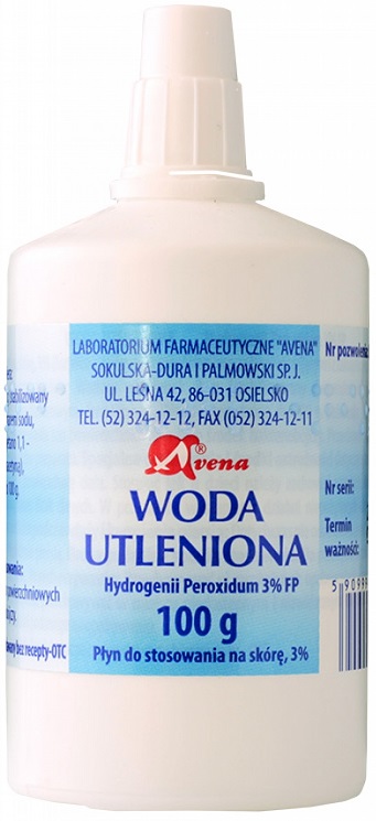 Solution de peroxyde d'hydrogène Avena pour une application sur la peau 3%