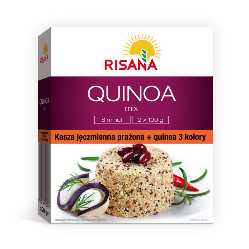 QUINOA MIX Risana Kasza jęczmienna prażona + quinoa 3 kolory