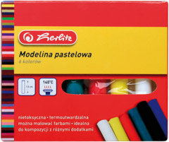 Herlitz Modelina 6 пастельных цветов