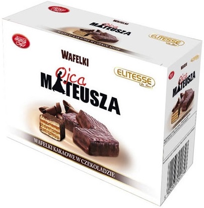 Skawa Wafelki Ojca Mateusza kakaowe w czekoladzie