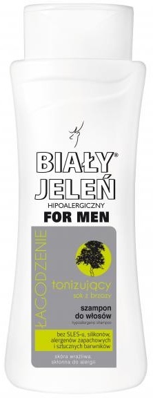 Cerf Blanc shampooing hypoallergénique pour les hommes les peaux sensibles, sujettes aux allergies