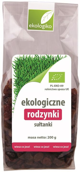 Ekologiko Environmental sultana raisins
