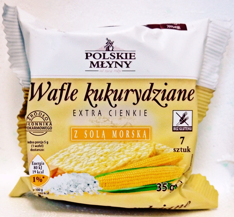 Polskie Młyny Wafle kukurydziane extra cienkie z solą morską