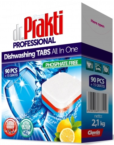 Clovin Dr.Prakti Professional automatic dishwashing tablets