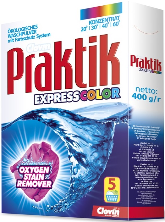 Clovin Praktik Express Color proszek do prania