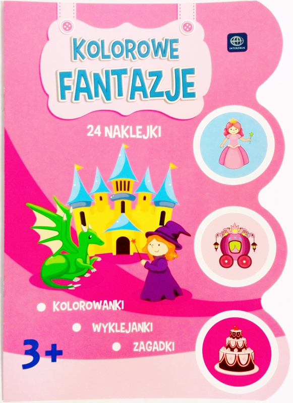 Interdruk coloring book with stickers "colored fantasies"