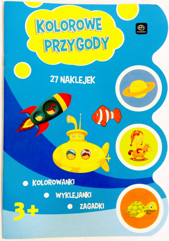 Interdruk книжка-раскраска с наклейками "Красочный приключения"
