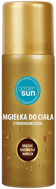Golden Sun Mgiełka do ciała z drobinkami złota- brązuje, rozświetla, nawilża