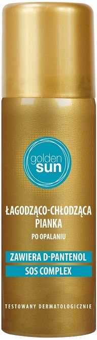 Golden Sun cooling foam properties soothing after-sun