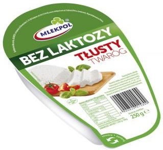Mlekpol Twaróg bez laktozy tłusty