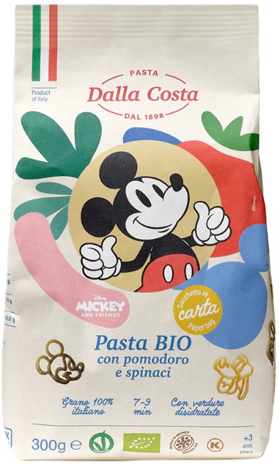 Dalla Costa Makaron semolinowy trójkolorowy Disney Mickey BIO