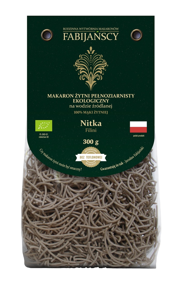 Fabijańscy макаронные изделия из цельного зерна ржи нить Eko ECO