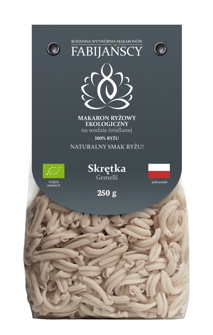 fideos de arroz blanco Fabijańscy retorcidos Eco ECO