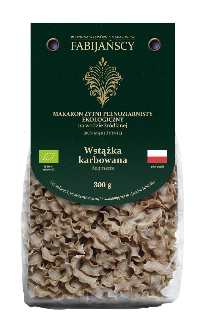 Fabijańscy ржаной из цельного зерна макаронные изделия лента гофрированной Eco ECO