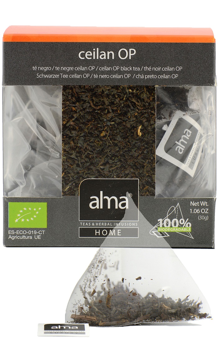 Alma Startseite Ceylon Tee, schwarz Eko ÖKOLOGIE
