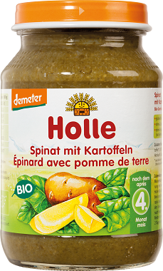 Holle épinards avec pommes de terre sans gluten BIO libre