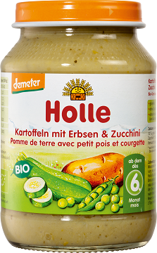 Holle potatoes with peas and zucchini gluten free BIO
