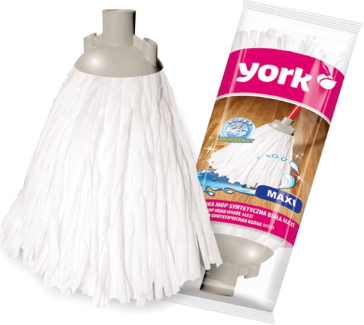 Yorker synthetischen Mopp Spitze weiß maxi