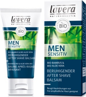 Lavera Men Sensitive Soothing Balm after shave lotion with extracts of bamboo and bio-bio-aloe